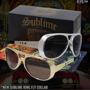 Sublime collaboration with Black Flys Sunglasses with Silver or Gold Frames